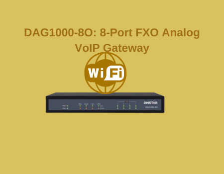 DAG1000-8O: 8-Port FXO Analog VoIP Gateway