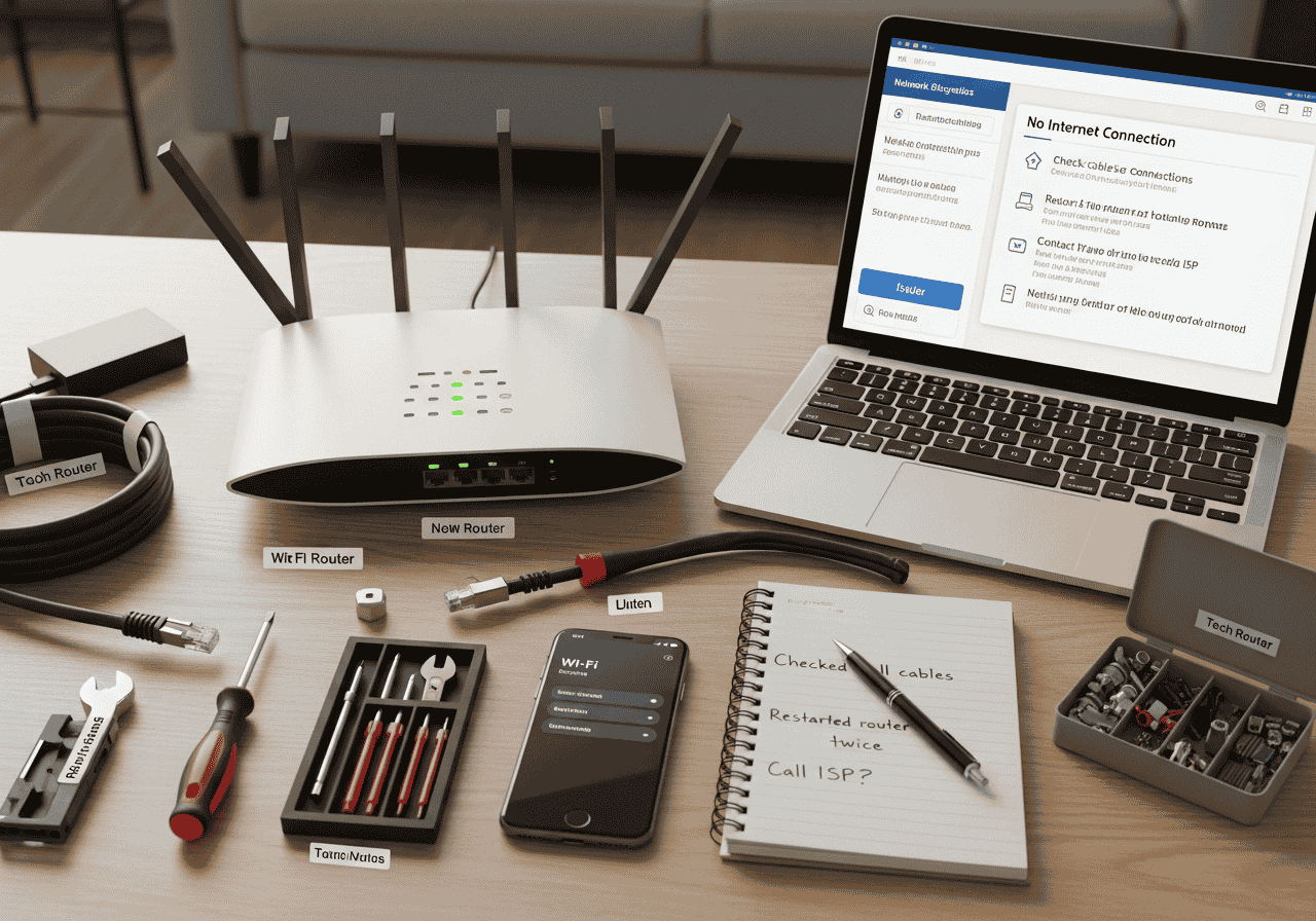 Router on but no internet Dubai,No internet connection UAE,Internet not working Dubai,WiFi repair service Sharjah,Router troubleshooting Dubai,Internet problem home WiFi