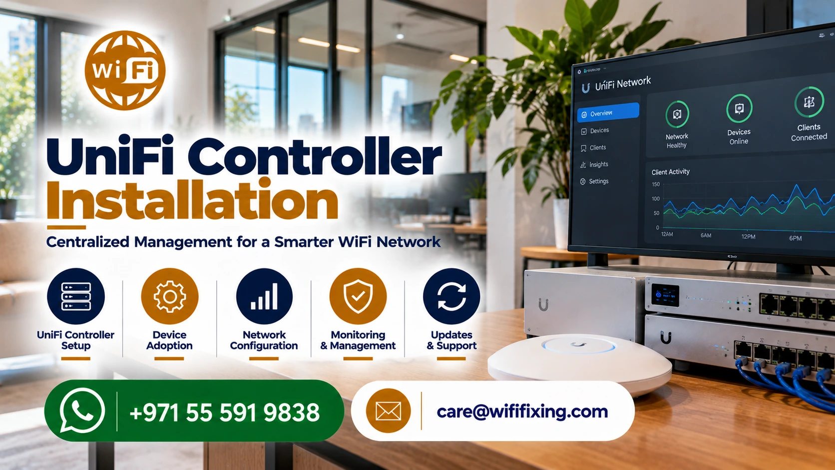 UniFi Controller Installation Dubai UniFi Controller Setup Dubai UniFi Network Installation Dubai Ubiquiti UniFi Installation Dubai